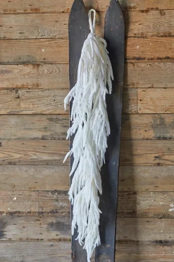 Decorator's Warehouse 48” Real Touch Flocked White Norfolk Garland > Real Touch Garlands|Natural Greenery