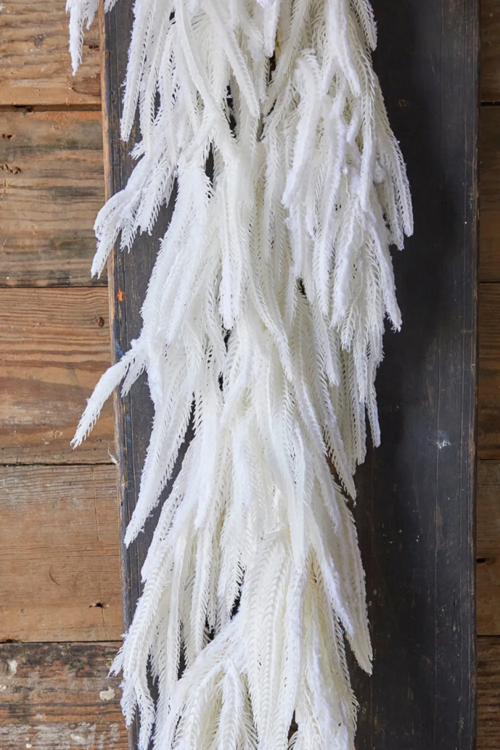 Decorator's Warehouse 48” Real Touch Flocked White Norfolk Garland > Real Touch Garlands|Natural Greenery