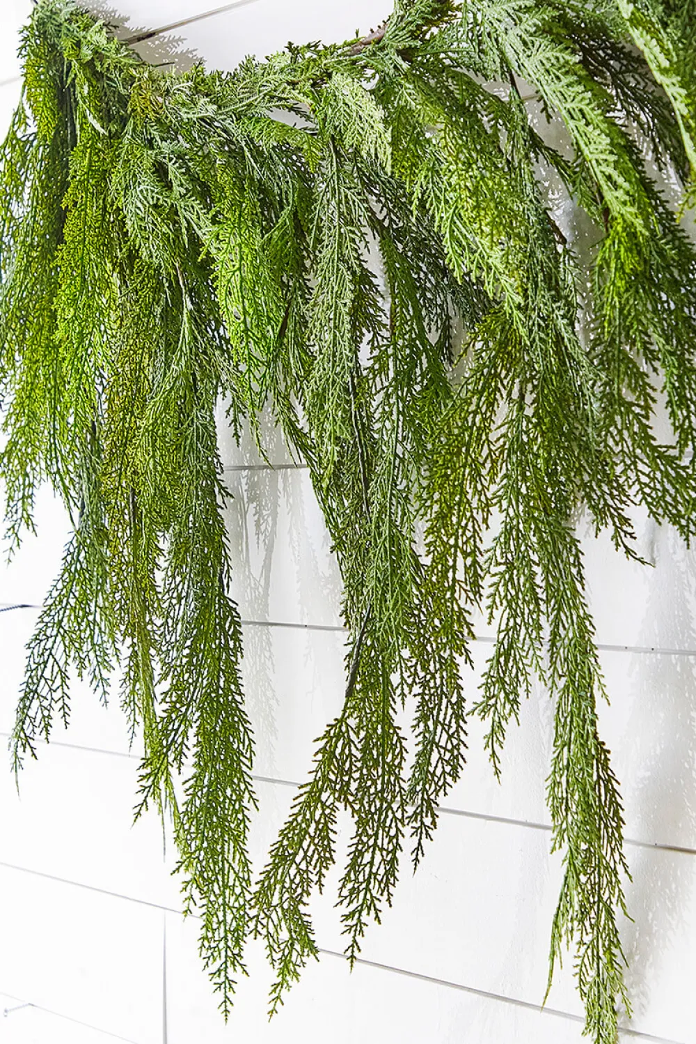 Decorator's Warehouse 48" Real Touch Lebanon Cedar Dripping Garland > Believe|Natural Greenery