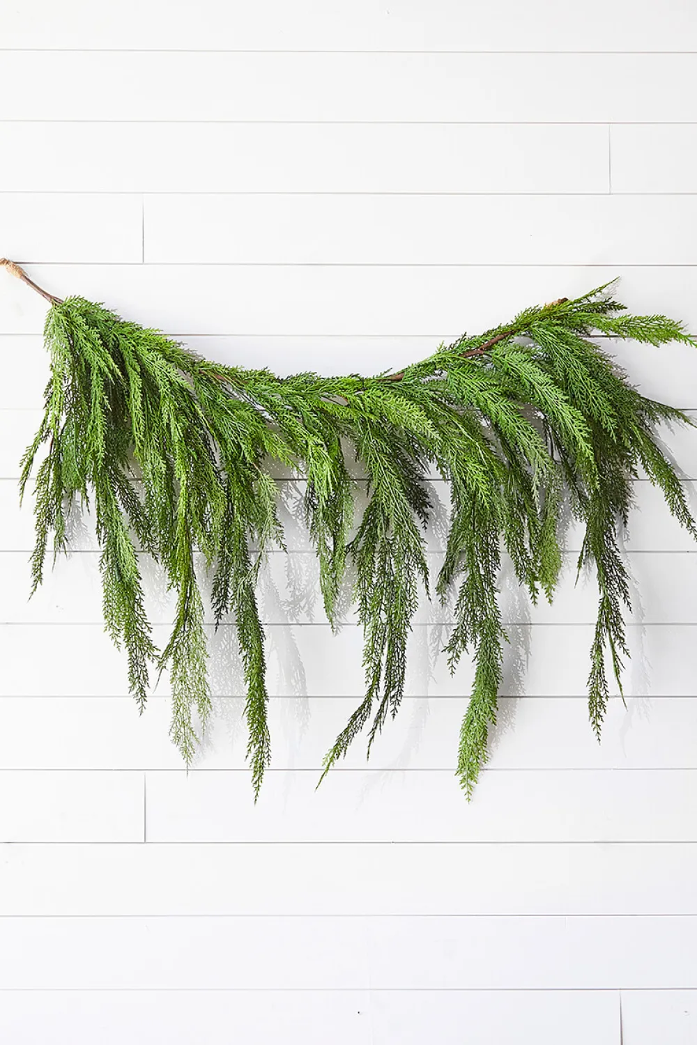 Decorator's Warehouse 48" Real Touch Lebanon Cedar Dripping Garland > Believe|Natural Greenery