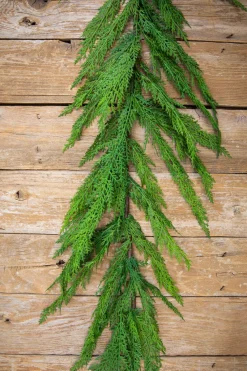 Decorator's Warehouse 48” Real Touch Lebanon Cedar Full Garland > Real Touch Garlands|Natural Greenery