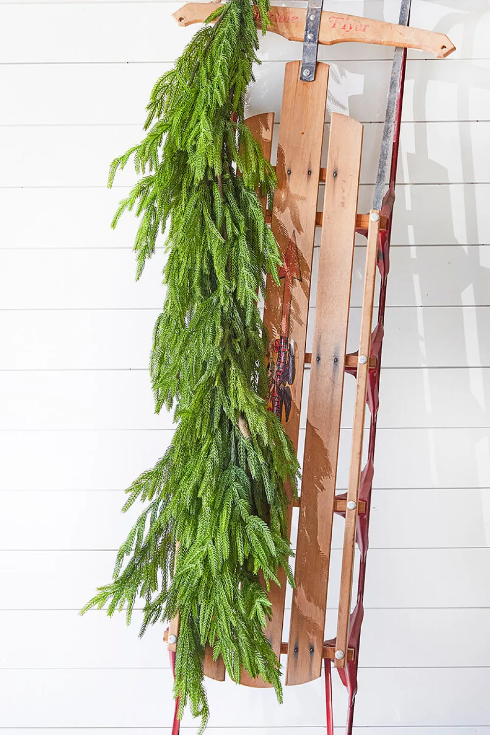 Decorator's Warehouse 47" Real Touch Norfolk Pine Dripping Garland > Believe|Natural Greenery