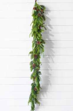 Decorator's Warehouse 72” Real Touch Norfolk Spruce/Juniper Garland > Real Touch Garlands|Cardinal