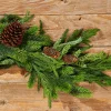 Decorator's Warehouse 42” Real Touch Norfolk / Spruce / Juniper Swag > Cardinal|Natural Greenery