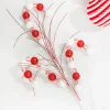 Decorator's Warehouse 25" Red and White Ball Peppermint Spray > Christmas Decor|Christmas Sprays