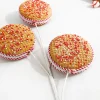 Decorator's Warehouse 28” Red and White Peppermint Stripe Macaron Waffle Spray > Best Sellers|Christmas Decor