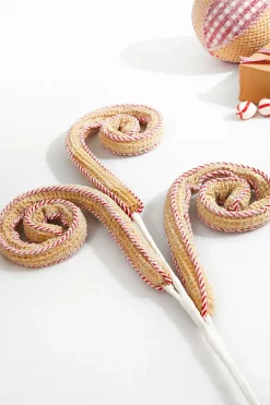 Decorator's Warehouse 29” Red and White Peppermint Waffle Spray > Christmas Decor|Christmas Sprays