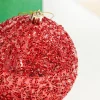 Decorator's Warehouse 4” Red Beaded Metallic Ball Ornament > Nutcracker|Christmas Decor