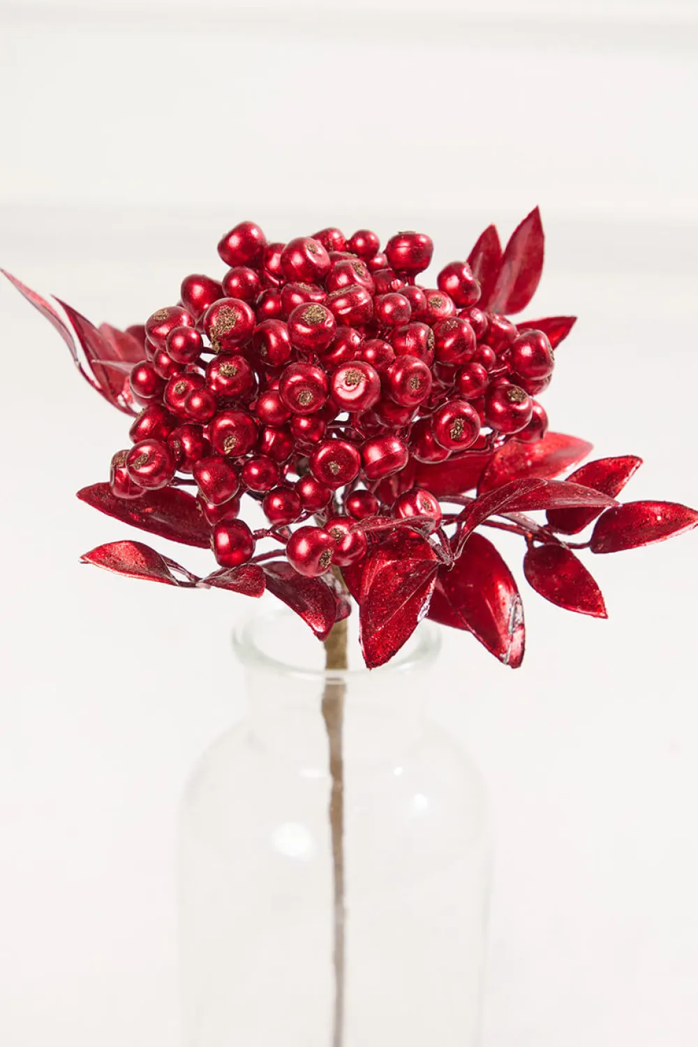 Decorator's Warehouse 14" Red Berry Bunch Metallic > Christmas Sprays|Christmas Decor