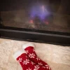 Decorator's Warehouse Red Chenille Snowflake Thermal Slipper Socks w/ Non-Slip Grippers > Fun Gifts|Christmas Decor