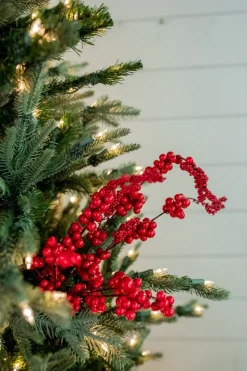 Decorator's Warehouse 18” Red Dew Berry Spray > Best Sellers|Farmhouse