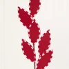 Decorator's Warehouse 25" Red Felt Leaf Spray with Peppermint Edge > Christmas Decor|Storyville