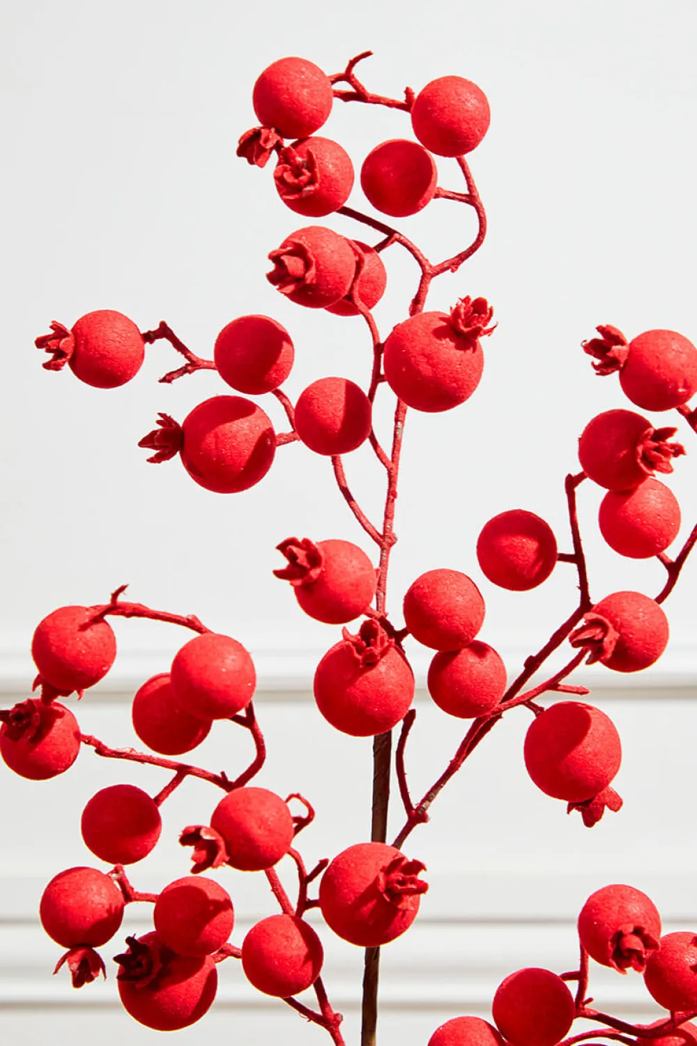 Decorator's Warehouse 29” Red Flocked Berry Spray > Cardinal|Nutcracker