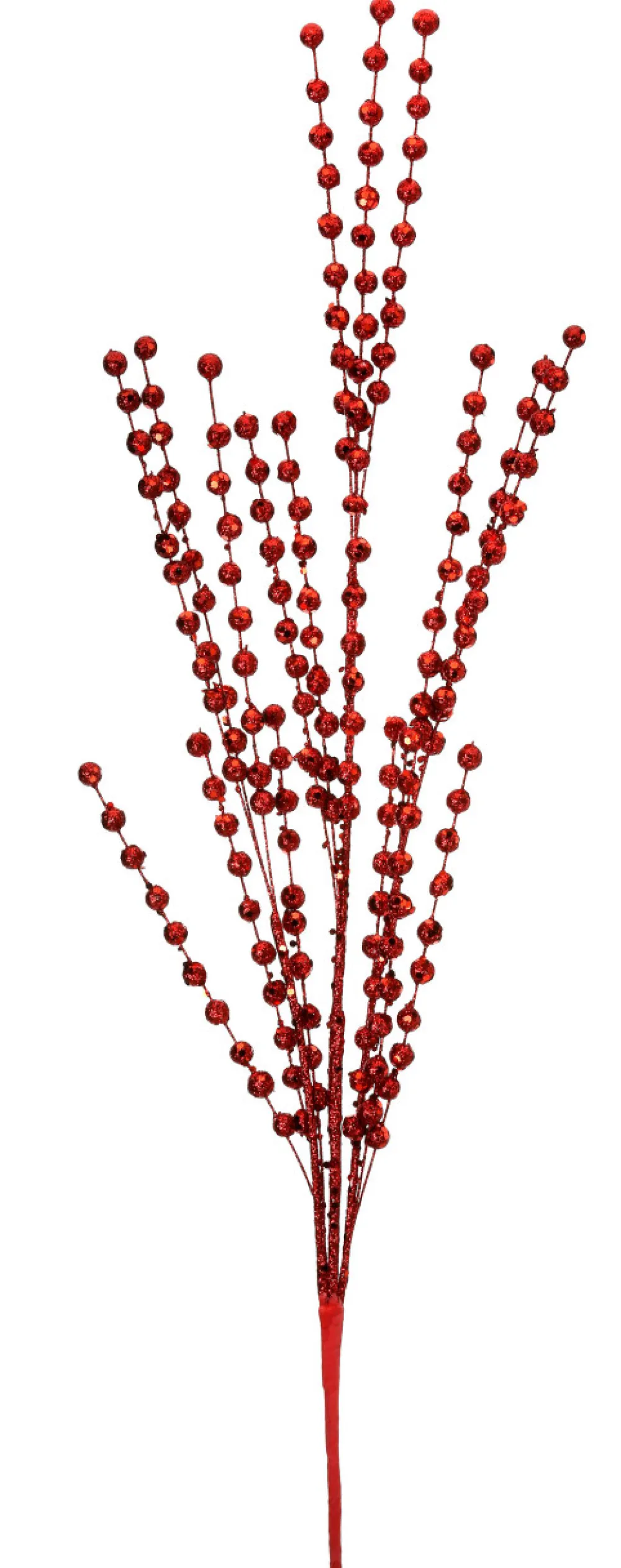 Decorator's Warehouse 33” Red Glitter Ball Spray > North Pole Party
