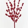 Decorator's Warehouse 26" Red Glitter Berries Spray > Traditional|2026 New Additions
