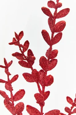 Decorator's Warehouse 30" Red Glitter Eucalyptus Spray > Christmas Sprays|Christmas Decor