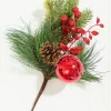 Decorator's Warehouse 14.5" Red Glitter Pinecone Ornament Spray > Cardinal|Christmas Sprays