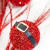 Decorator's Warehouse 26" Red Glitter Santa Belt Spray > North Pole Party|Christmas Sale