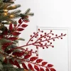 Decorator's Warehouse 29” Red Glitter Smilax Berry Spray > Nutcracker|Christmas Sprays