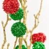 Decorator's Warehouse 30" Red, Green & Gold Twig Ball Spray > Christmas Decor|2026 New Additions