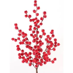 Decorator's Warehouse 29” Red Iced Crabapple Christmas Sprays (Weather Resistant) > Best Sellers|Cardinal