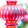 Decorator's Warehouse 10" Red Iridescent Chandelier Ornament > Retro Brites|Christmas Decor