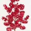 Decorator's Warehouse 27" Red Metallic Holly Berry Stem > Christmas Sprays|Christmas Decor