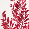 Decorator's Warehouse 30" Red Metallic Pepperberry Stem > Traditional|Classic Christmas