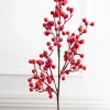 Decorator's Warehouse 26” Red Mixed Berry & Crabapple Spray > Cardinal|Christmas Sprays