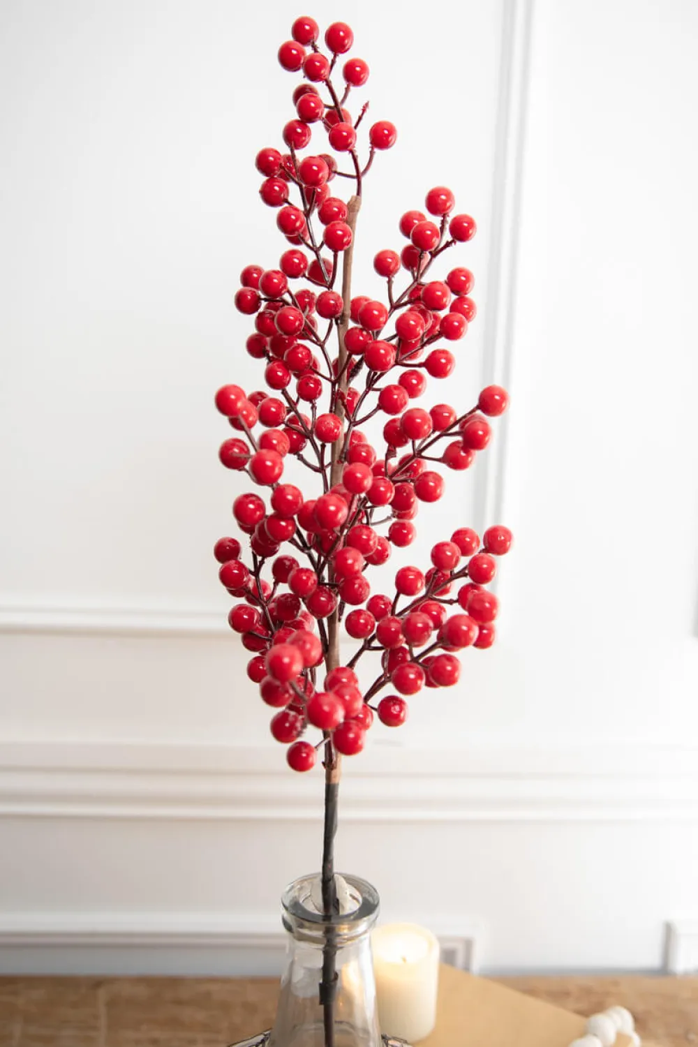 Decorator's Warehouse 35” Red Orchard Berry Stalk > Christmas Sprays|Christmas Decor