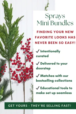 Decorator's Warehouse Red Rustic Sprays Mini Bundle > Tree Toppers|Sprays Mini Bundles