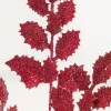 Decorator's Warehouse 23" Red Shimmer Metallic Holly > Christmas Sprays|Christmas Decor
