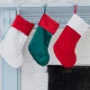 Decorator's Warehouse Red Stocking with White Trim > Christmas Decor|Christmas Textiles