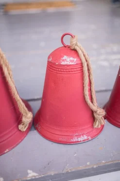 Decorator's Warehouse Red Tin Bells - Set of 3 > Christmas Sale|Christmas Decor