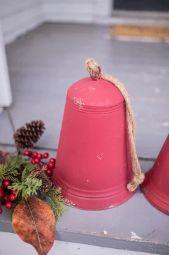Decorator's Warehouse Red Tin Bells - Set of 3 > Christmas Sale|Christmas Decor