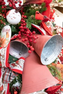 Decorator's Warehouse Red Tin Bells - Set of 3 > Christmas Sale|Christmas Decor