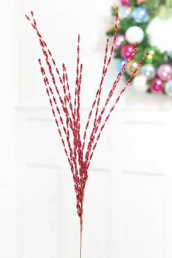 Decorator's Warehouse 32" Red Twisted Grass Spray > Christmas Sale|Christmas Sprays