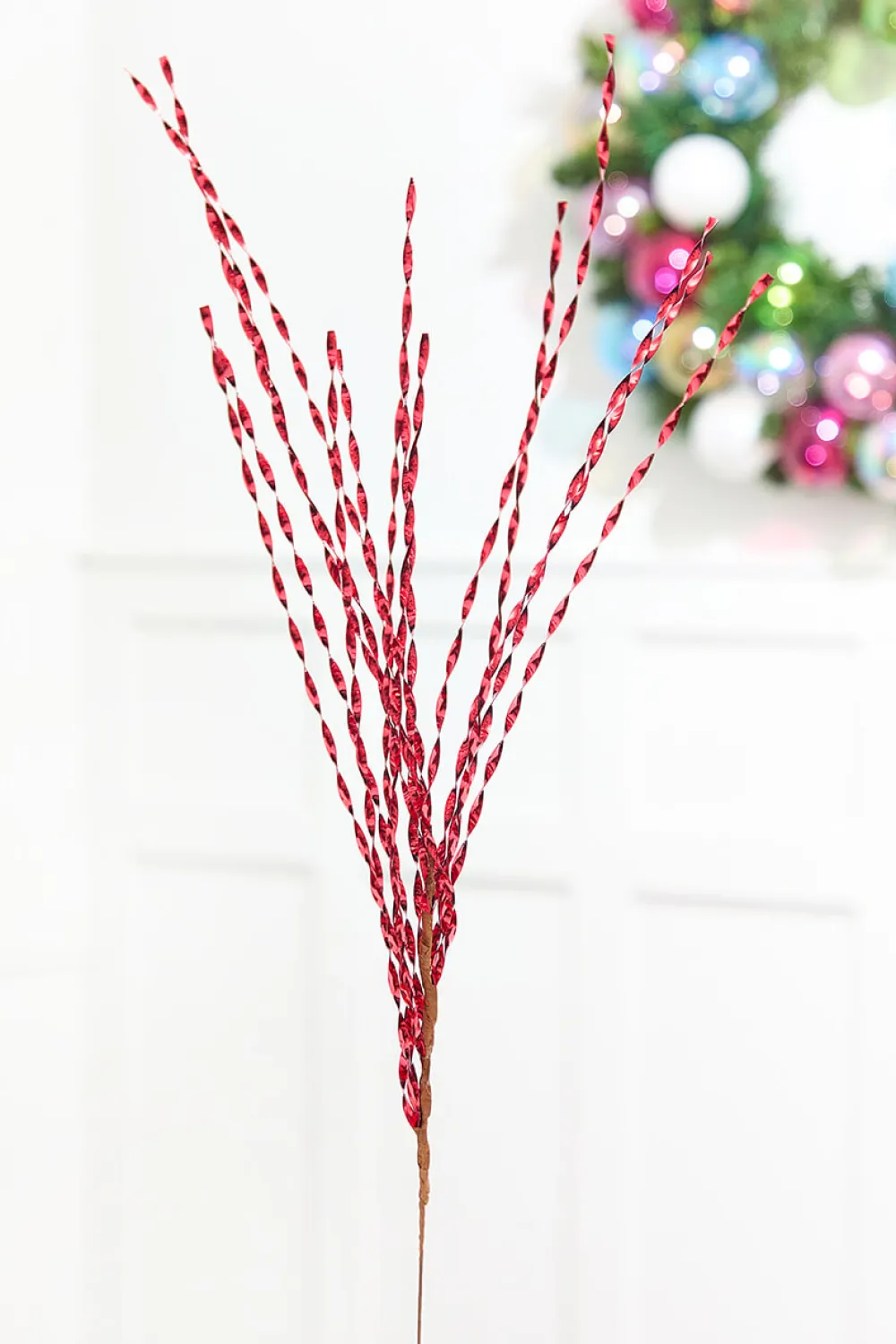 Decorator's Warehouse 32" Red Twisted Grass Spray > Christmas Sale|Christmas Sprays