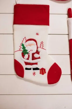 Decorator's Warehouse 19” Red/White Reindeer/Penguin/Snowman/Santa Stocking > Christmas Textiles|Christmas Sale