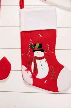Decorator's Warehouse 19” Red/White Reindeer/Penguin/Snowman/Santa Stocking > Christmas Textiles|Christmas Sale