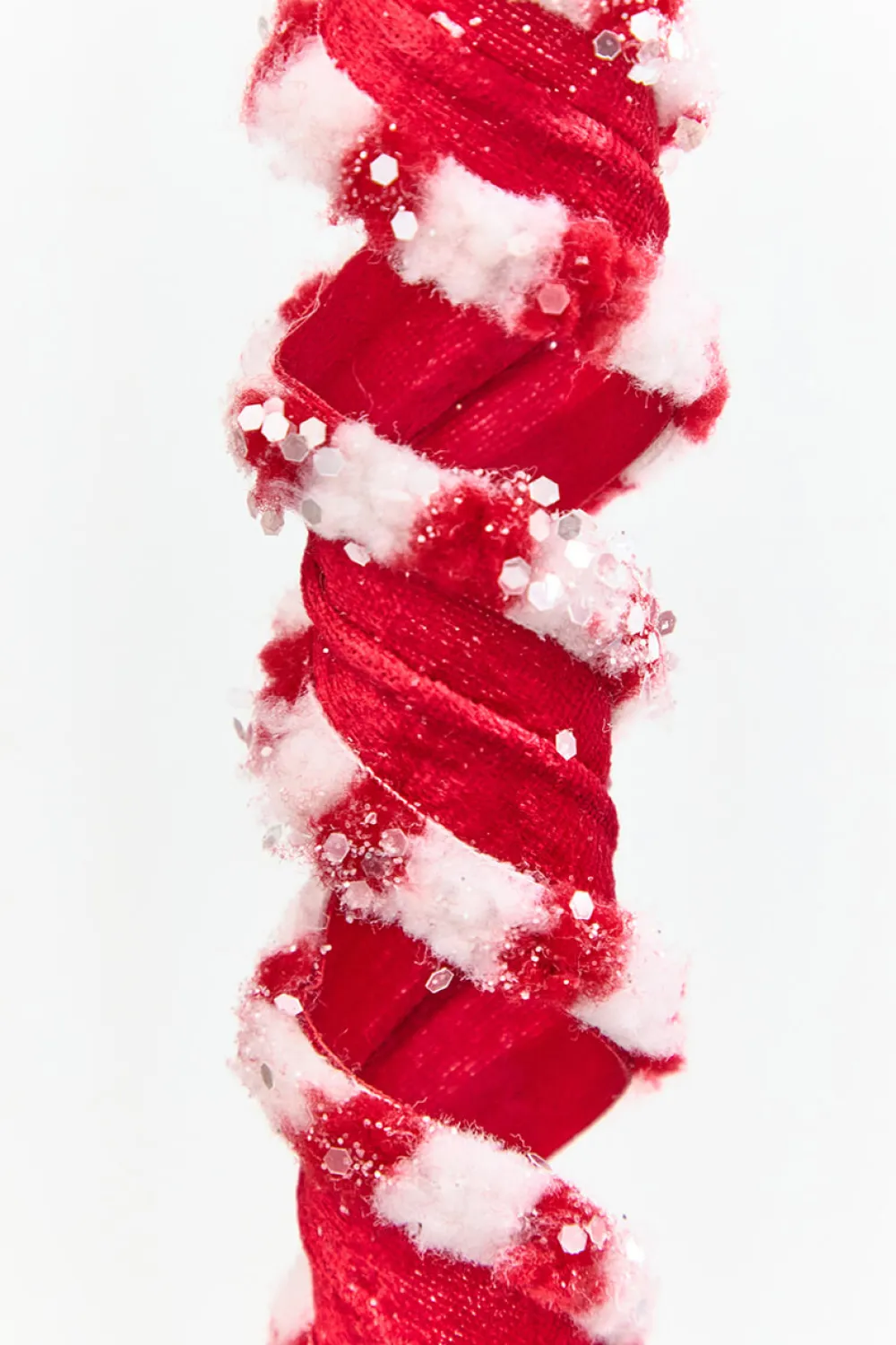 Decorator's Warehouse 25.5" Red & White Twist Ribbon Spray > Christmas Sprays|Christmas Decor