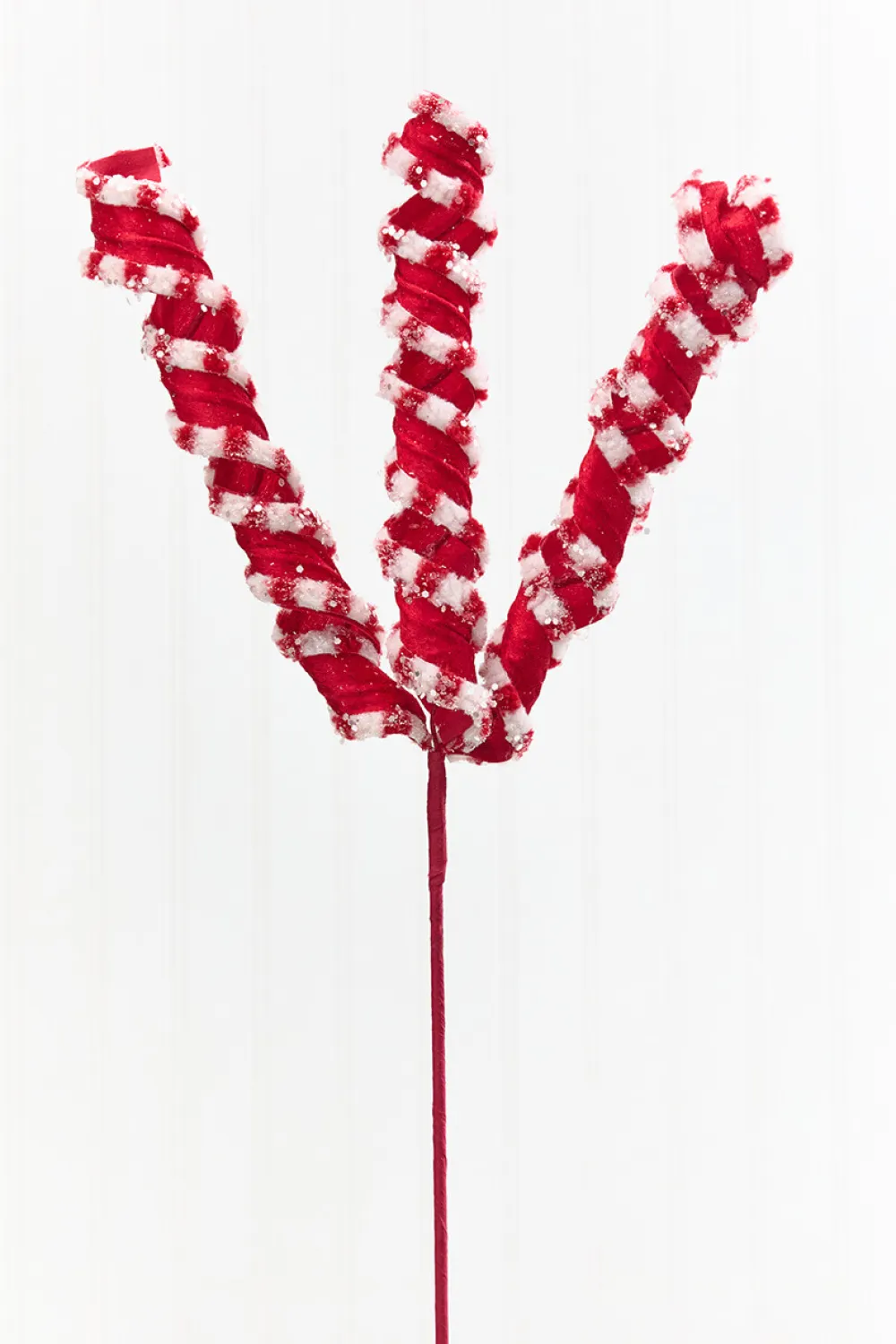 Decorator's Warehouse 25.5" Red & White Twist Ribbon Spray > Christmas Sprays|Christmas Decor