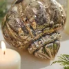 Decorator's Warehouse 5" Regal Beaded Antique Gold Mercury Glass Ornament > Christmas Ornaments|Glass
