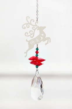 Decorator's Warehouse 4.5” Reindeer Suncatcher > Christmas Ornaments|Christmas Decor