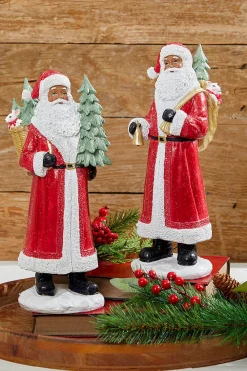 Decorator's Warehouse 13” Resin African-American Santa > Cardinal|Farmhouse