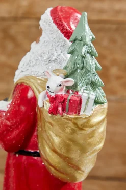 Decorator's Warehouse 13” Resin African-American Santa > Cardinal|Farmhouse