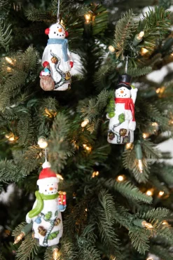 Decorator's Warehouse 3” Resin Birch Snowman Ornament > Sale|Christmas Sale