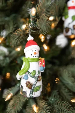 Decorator's Warehouse 3” Resin Birch Snowman Ornament > Sale|Christmas Sale