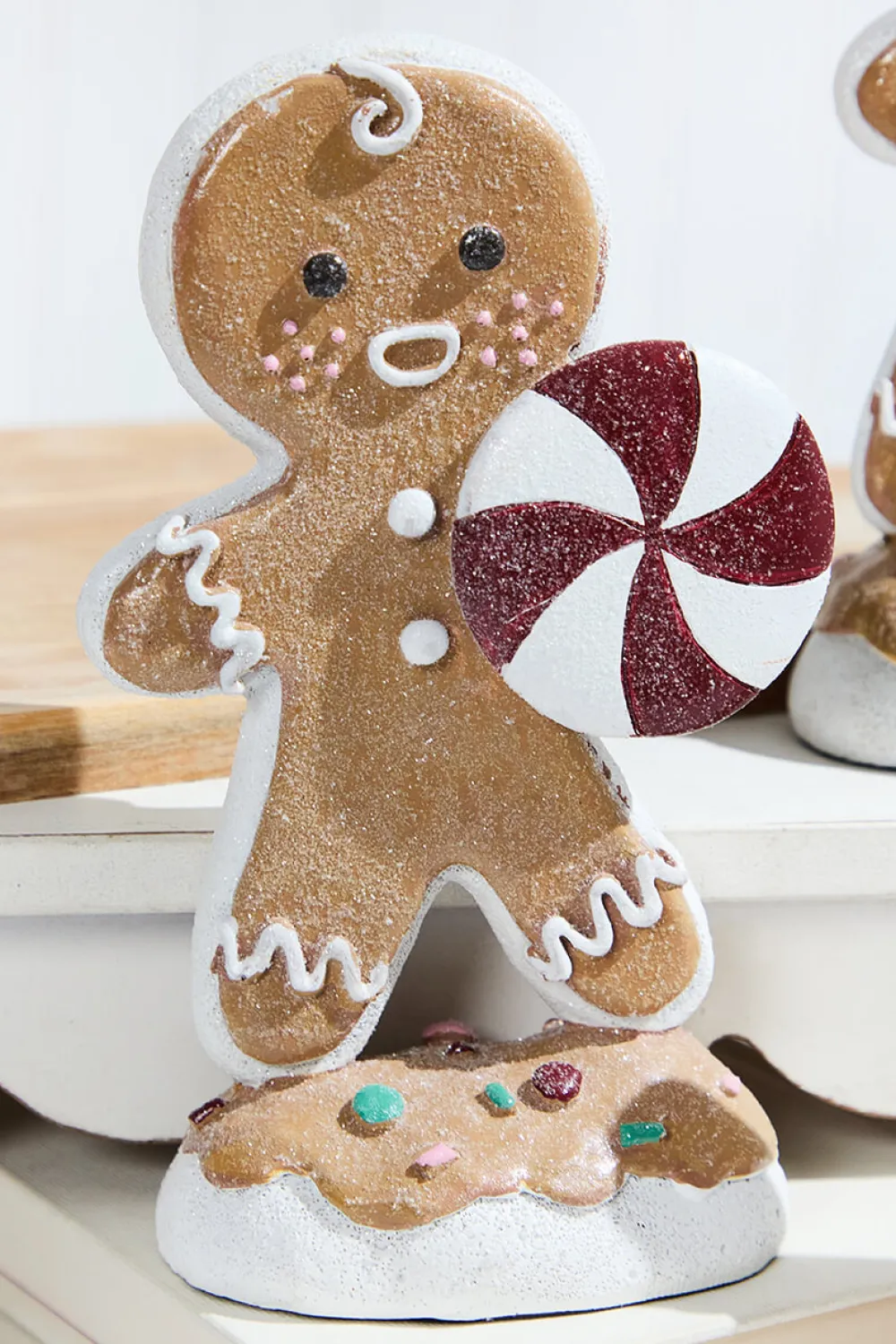 Decorator's Warehouse 7.5" Resin Candy Gingerbread Men > Christmas Decor|Christmas Accents
