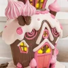 Decorator's Warehouse Resin Candy House with Led - Brown Pink > Santa'S Sweet Shoppe|Christmas Accents